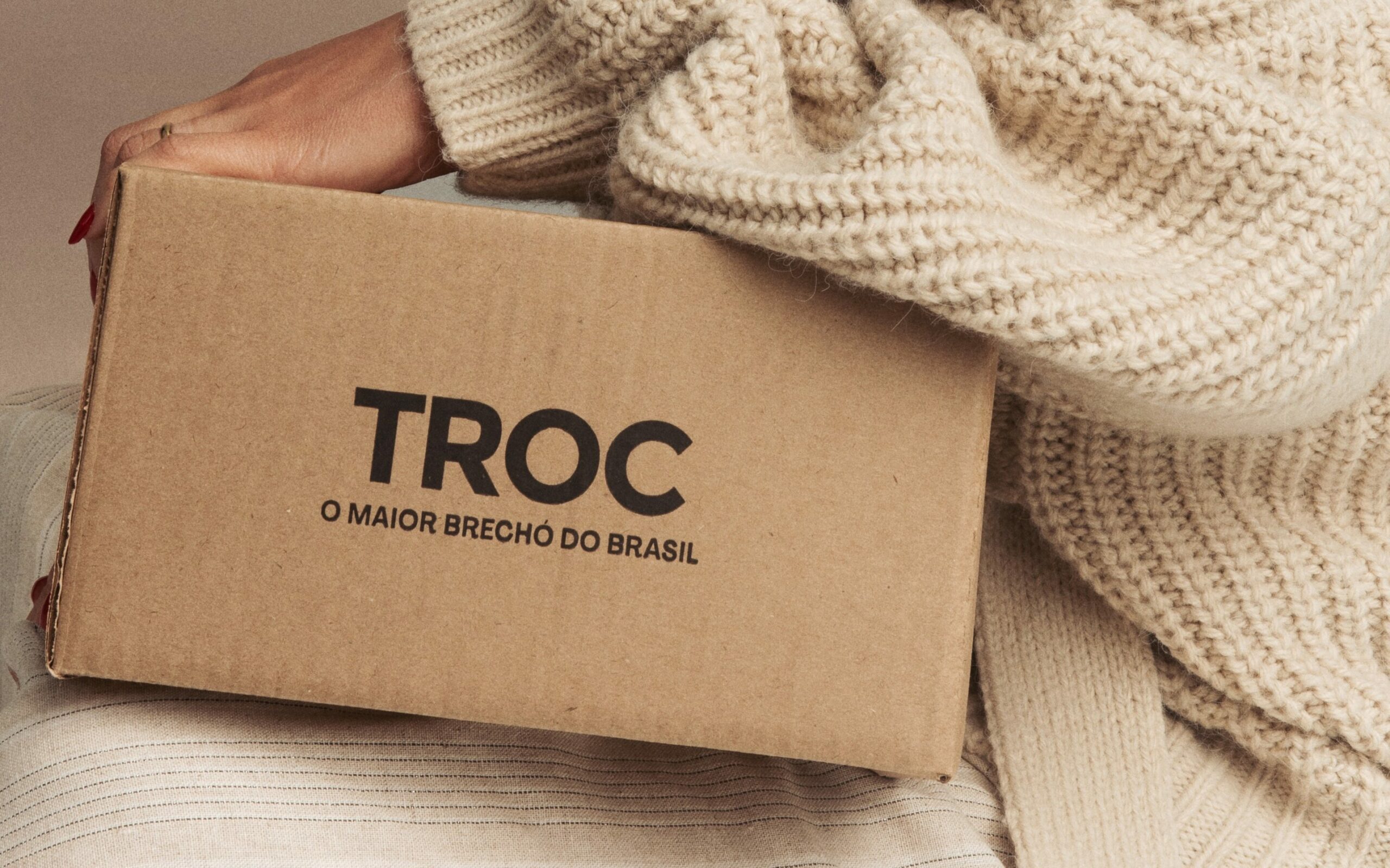 Caixa de entrega da TROC.